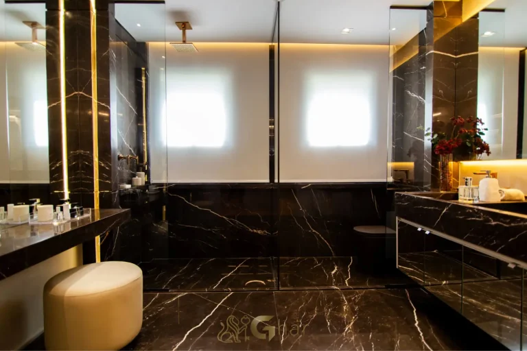 Banheiro da suíte master no Splend Moema