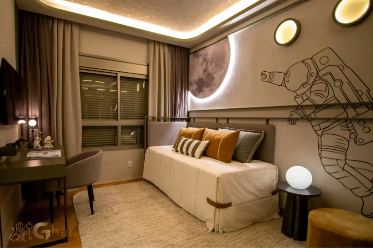 Suíte do menino decorada com estilo no Splend Moema