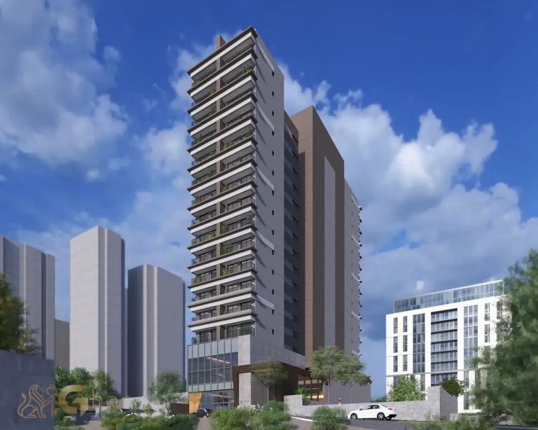 Fachada diurna do Stay Moema by Helbor em Moema