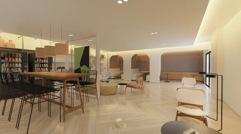 Lounge coworking do Stay Moema by Helbor em São Paulo