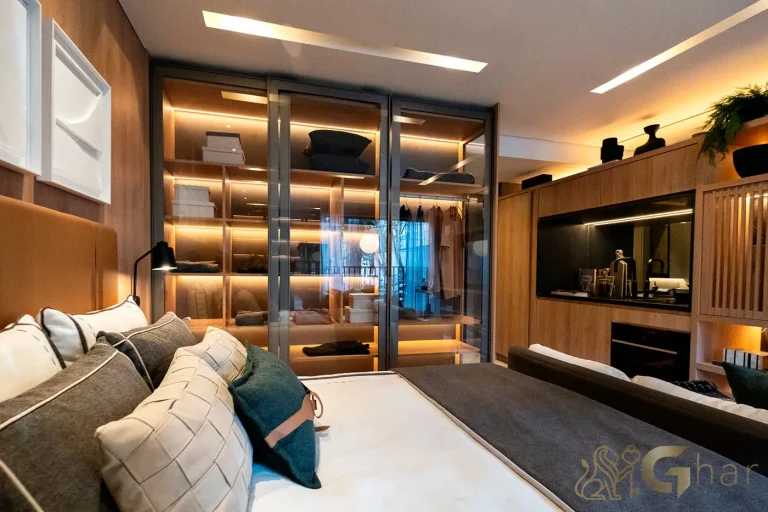 Apartamento decorado compacto no Studios Berrini Brooklin São Paulo