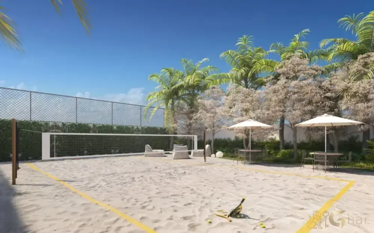 Quadra de beach tennis Taj Residences Ibirapuera São Paulo