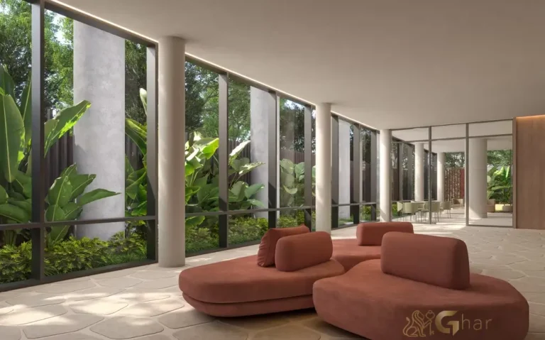 Hall de entrada do condomínio Tess Brooklin em São Paulo