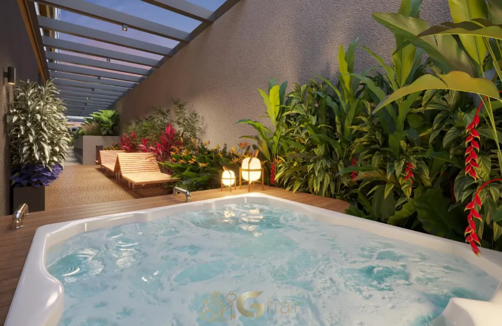 Spa exclusivo do condomínio The Gardens Eleya Tatuapé São Paulo