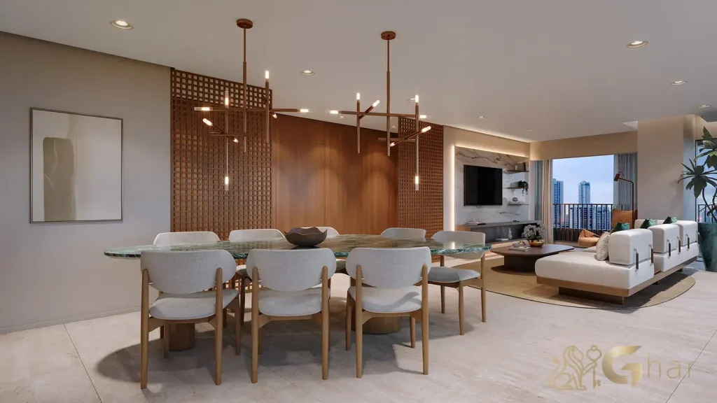 Outro living decorado no The Only Moema