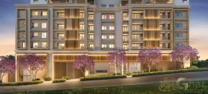 Fachada com portaria do The Residence Brooklin by Living em São Paulo