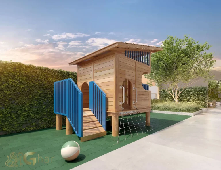 Playground infantil no condomínio The Residence Brooklin by Living em São Paulo