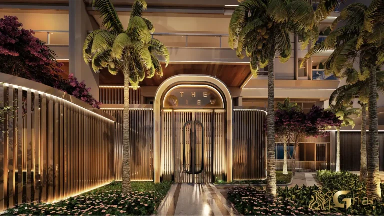 Pórtico da fachada principal do The View Ibirapuera