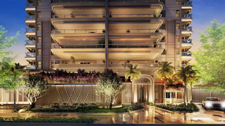 Entrada principal com pórtico do The View Ibirapuera