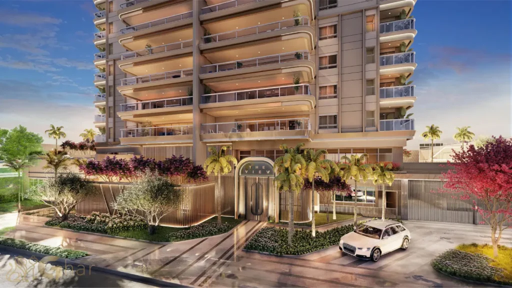 Fachada do The View Ibirapuera vista da rua