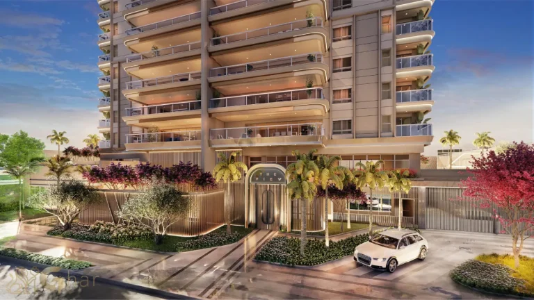 Fachada do The View Ibirapuera vista da rua