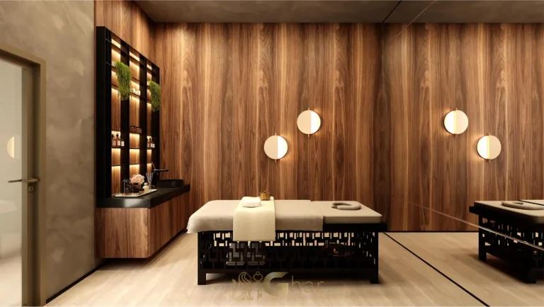 Sala de massagem no The View Ibirapuera