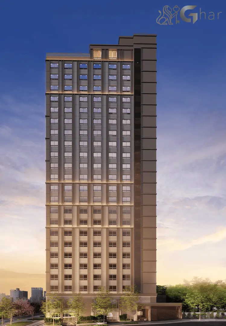 Fachada imponente do condomínio The View Ibirapuera Residences