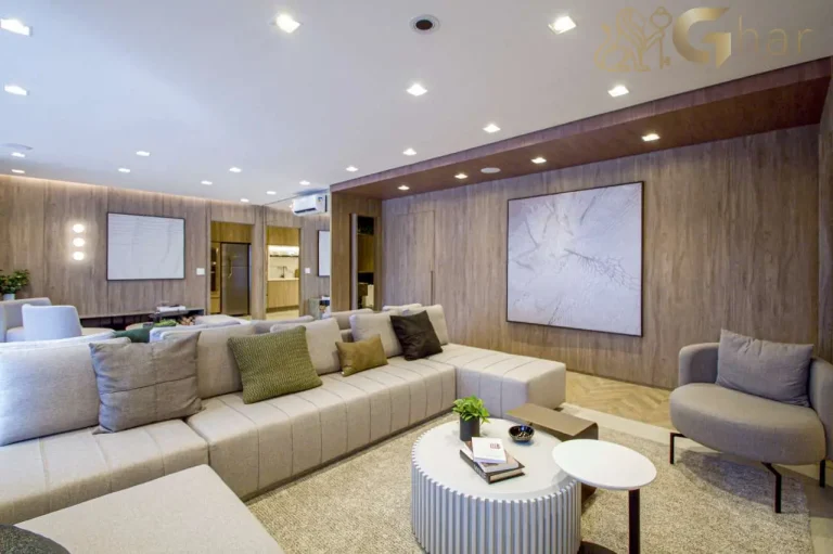 Apartamento decorado living 177m² Unik Residence Nova Klabin