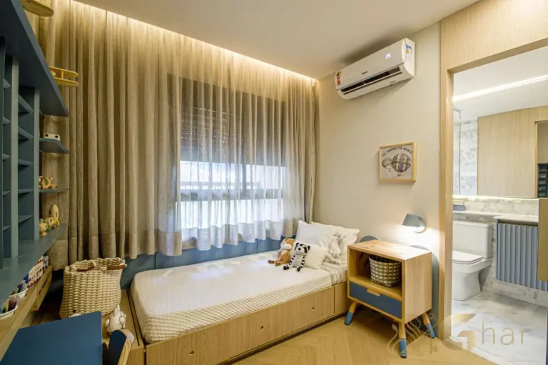 Apartamento decorado quarto 3 144m² Unik Residence Nova Klabin