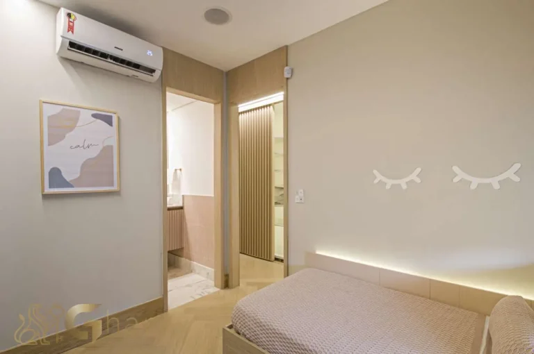 Apartamento decorado quarto suíte 2 144m² Unik Residence São Paulo