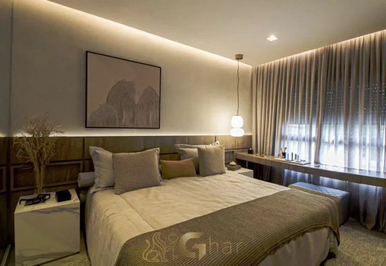 Apartamento decorado quarto suíte casal 177m² Unik Residence Nova Klabin