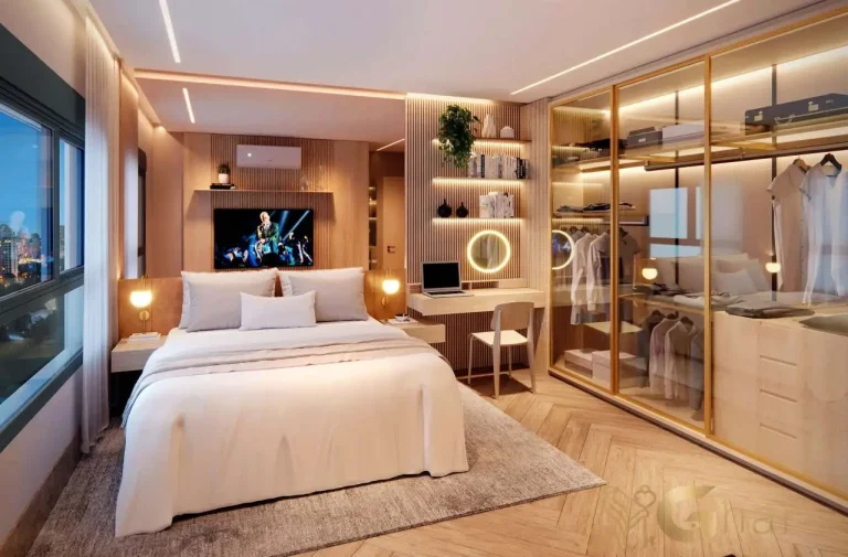 Apartamento decorado suíte casal 144m² Unik Residence São Paulo