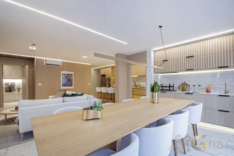 Apartamento decorado 144m² varanda integrada sala Unik Residence Nova Klabin