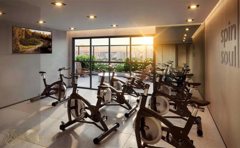 Academia rooftop cobertura Unik Residence Nova Klabin São Paulo