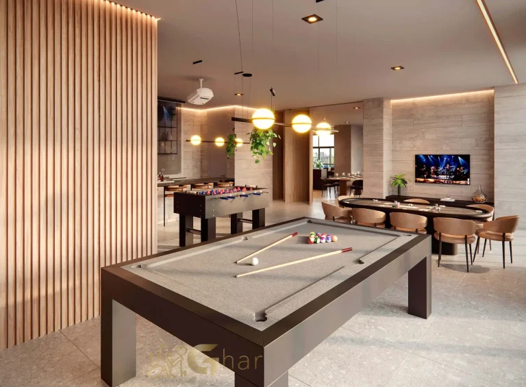 Salão de jogos Unik Residence Nova Klabin São Paulo