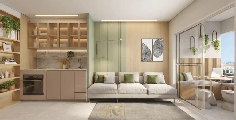 Apartamento decorado 32m² living no Villares Parada Inglesa