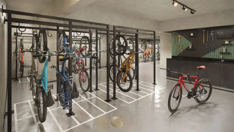 Bicicletário no condomínio Villares Parada Inglesa em São Paulo