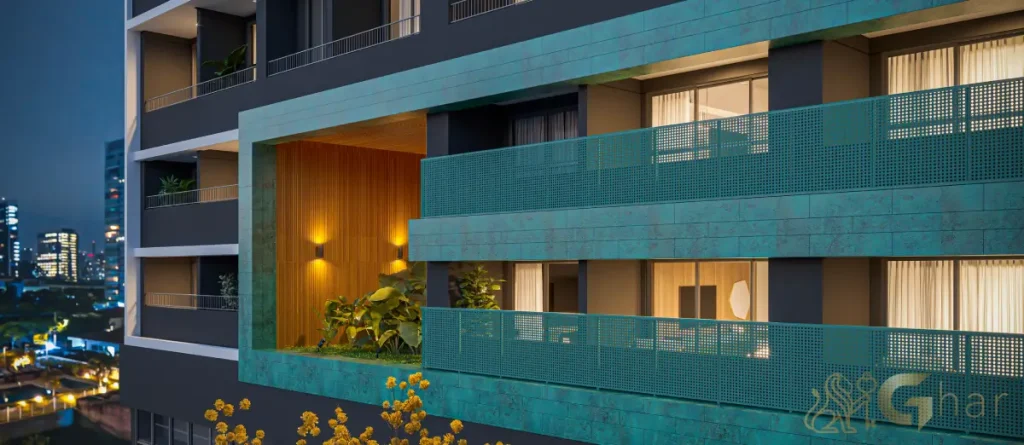 Fachada com varandas do Voga Flórida Brooklin São Paulo