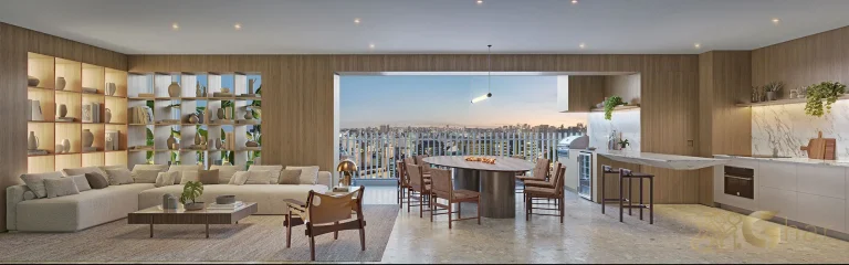 Living integrado em apartamento 3 dormitórios Vogel Moema