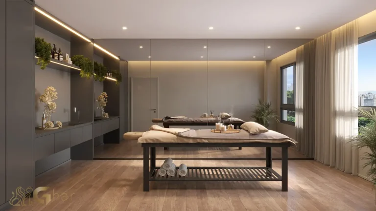 Sala de massagem no condomínio VP Moema