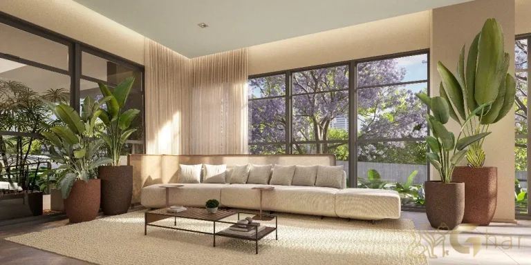 Hall de entrada sofisticado do Aire Alto de Pinheiros, São Paulo