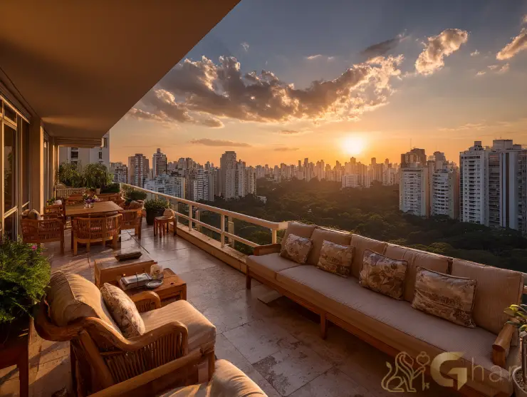 Apartamento na Barra Funda com varanda e vista para o Parque da Água Branca
