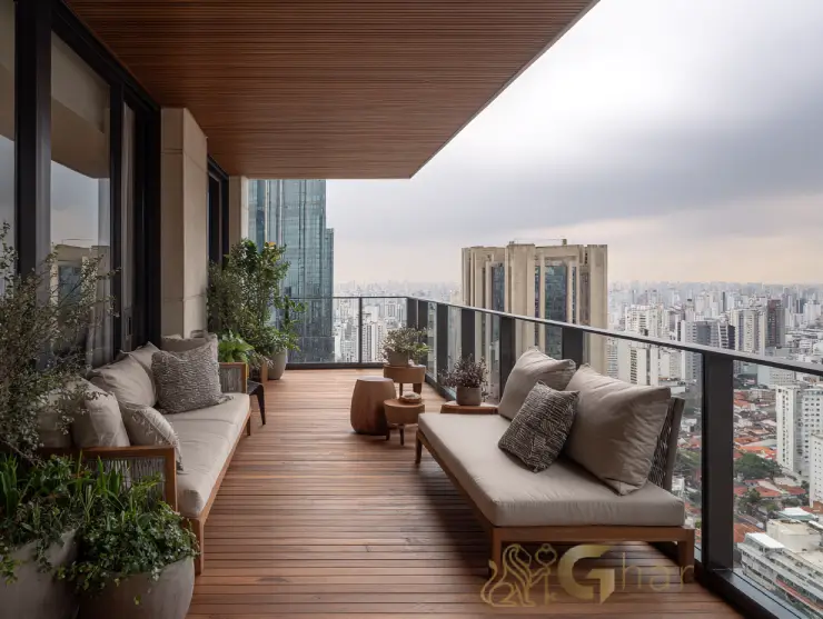 Apartamento moderno com varanda social na Bela Vista em São Paulo