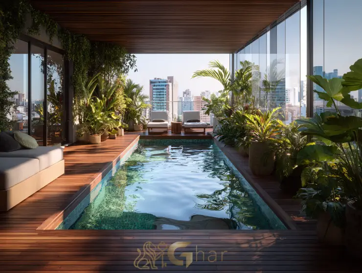 Cobertura penthouse em Moema com piscina e deck privativo