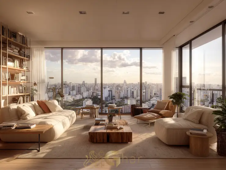 Studio decorado em Moema com localização privilegiada próximo ao metrô