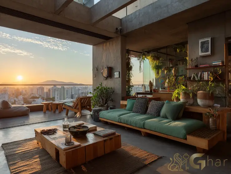 Varanda ampla e área externa de lazer em São Paulo