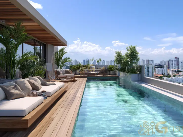 Cobertura em Santo Amaro com área externa e piscina privativa