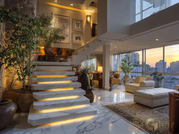 Penthouse duplex de alto padrão em Santo Amaro com design contemporâneo