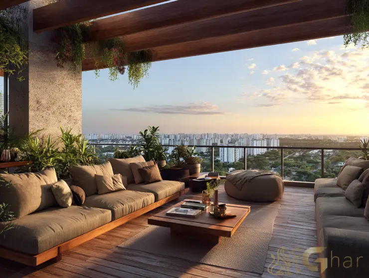 Cobertura na Vila Mariana com área externa, piscina e vista para São Paulo