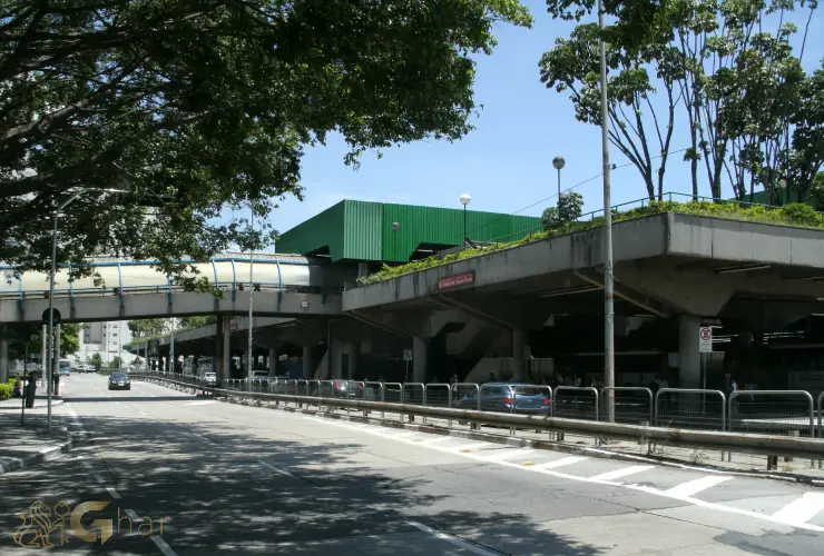 Estação de trem e metrô Barra Funda na Zona Oeste de São Paulo