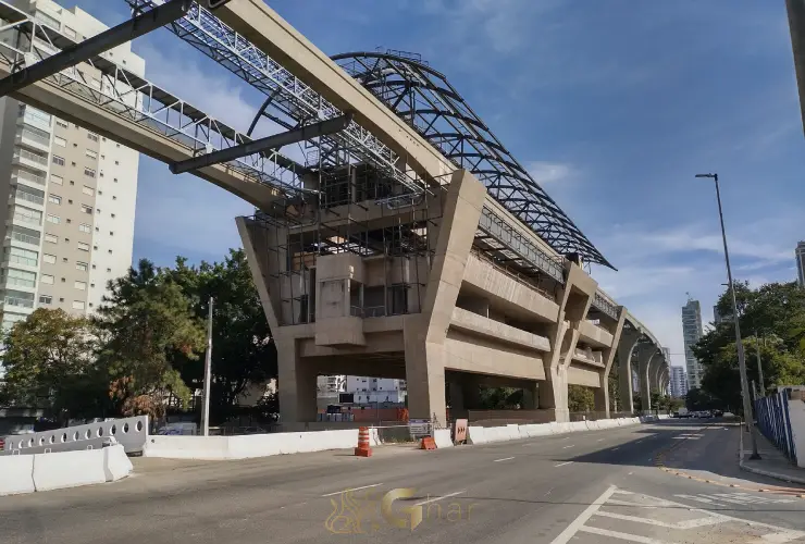 Estação de metrô Campo Belo na Zona Sul de São Paulo