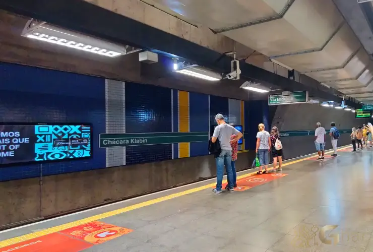 Estação de metrô Chácara Klabin na Zona Sul de São Paulo