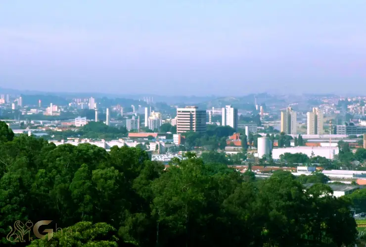 Vista panorâmica do bairro na Zona Sul de São Paulo