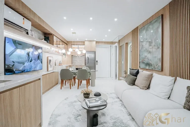 Ambiente integrado do apartamento de 48 m² – DF345 Vila Clementino