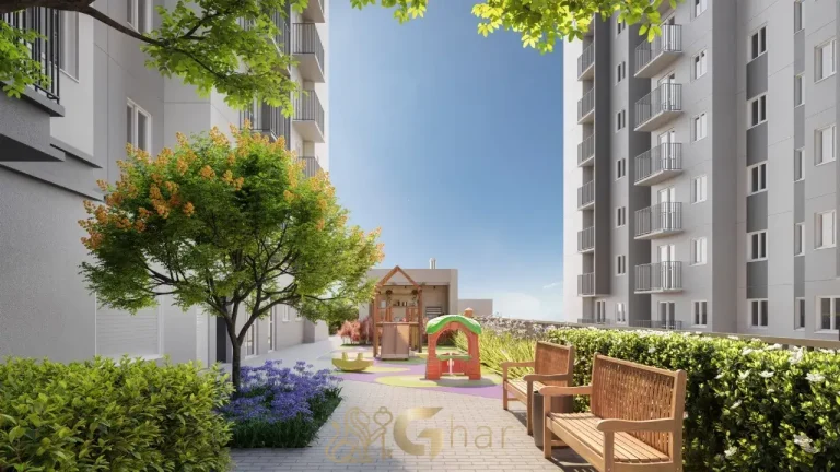 Elev Alto do Ipiranga – Praça de chegada e entrada do condomínio residencial