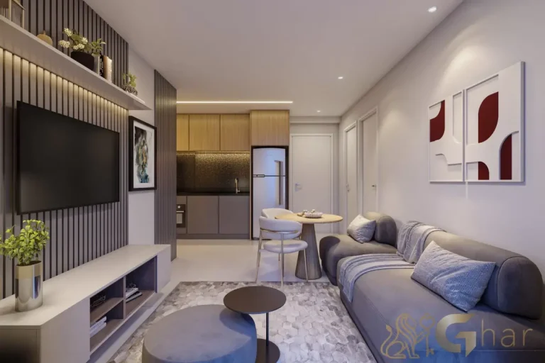 Living decorado 45 m² no Every Day Chácara Klabin São Paulo