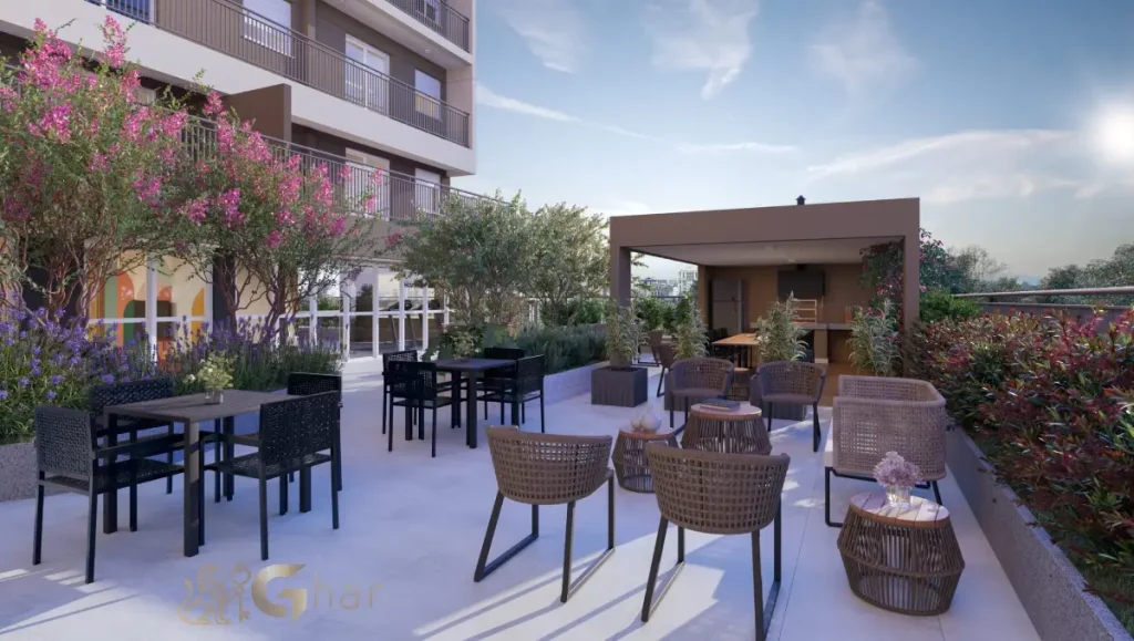 Área externa de lazer para festas no Every Day Chácara Klabin