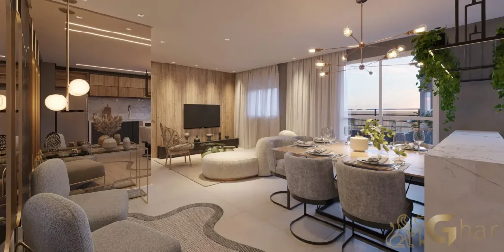 Apartamento decorado 58 m² 1 dormitório com living ampliado no EVO Vila Clementino