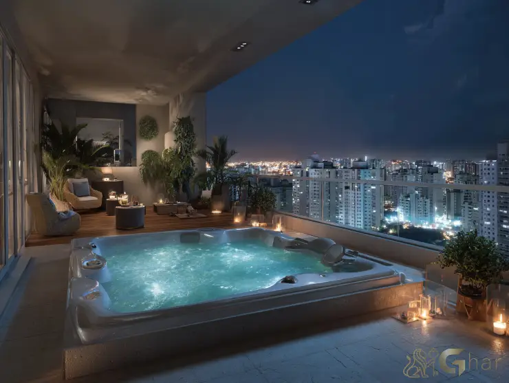 Cobertura em São Paulo com hidromassagem e varanda panorâmica – Ghar Imóveis