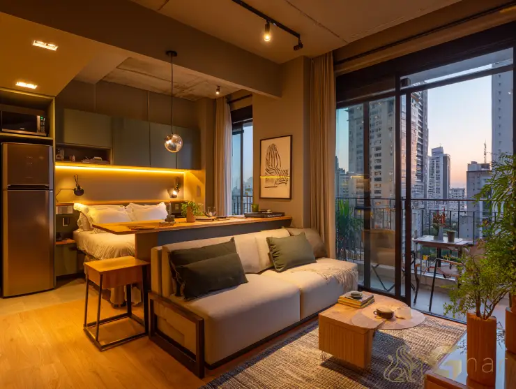 Studio em São Paulo – Apartamento compacto e moderno